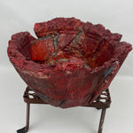 Cement Sculpture RED ROCK BUD