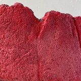 Concrete Close Up Outside of Pink Pot