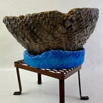 Super cool textured cement bowl or planter