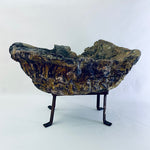 Cement sculpture of a fairy bath tub